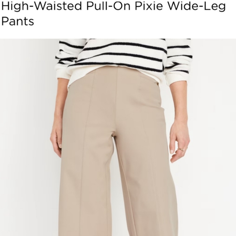 Old Navy Pixie wide leg pants - beige